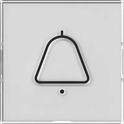 Gira Wippe farbneutral mit großem Beschriftungsfeld und großem abtastbaren Symbol Klingel (321700)