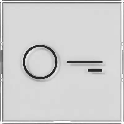 Gira Wippe farbneutral mit großem Beschriftungsfeld und großem abtastbaren Symbol Tür (321800)