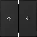 Gira Wippe Jalousieschalter 2fach System 55 schwarz matt (3294005)