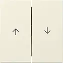 Gira Wippe Jalousieschalter 2fach System 55 creme glänzend (329401)