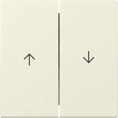 Gira Wippe Jalousieschalter 2fach System 55 creme glänzend (329401)