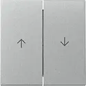 Gira Wippe Jalousieschalter 2fach System 55 aluminium matt (329426)