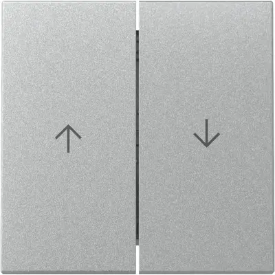 Gira Wippe Jalousieschalter 2fach System 55 aluminium matt (329426)
