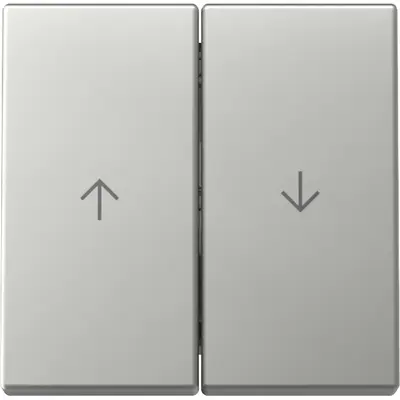 Gira Wippe Jalousieschalter 2fach System 55 edelstahl (3294600)