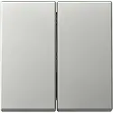Gira Wippe 2fach System 55 edelstahl (3295600)