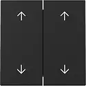 Gira Wippe Jalousieschalter 4-fach System 55 schwarz matt (3297005)