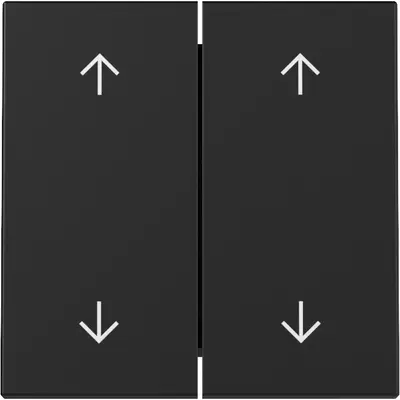 Gira Wippe Jalousieschalter 4-fach System 55 schwarz matt (3297005)