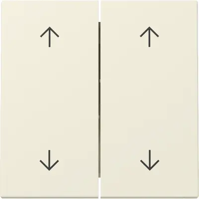 Gira Wippe Jalousieschalter 4-fach System 55 creme glänzend (329701)