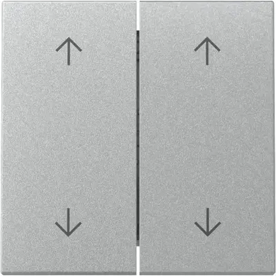 Gira Wippe Jalousieschalter 4-fach System 55 aluminium matt (329726)