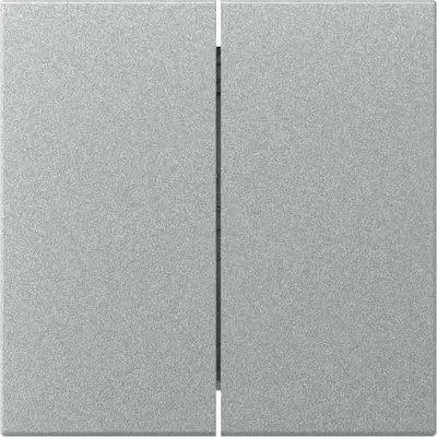Gira Wippe 2fach gerade stehend System 55 aluminium matt (349526)