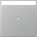 Gira Wippe mit Kontrollfenster und Beschriftungsfeld System 55 aluminium matt (367026)