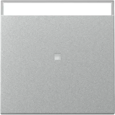 Gira Wippe mit Kontrollfenster und Beschriftungsfeld System 55 aluminium matt (367026)
