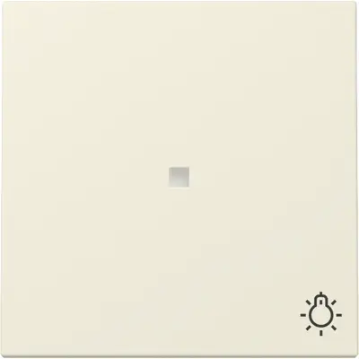 Gira Wippe mit Symbol Licht und Kontrollfenster System 55 creme glänzend (367401)