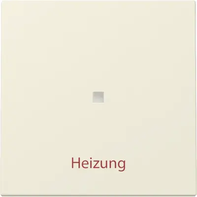 Gira Wippe mit Kontrollfenster und Aufdruck Heizung System 55 creme glänzend (367801)