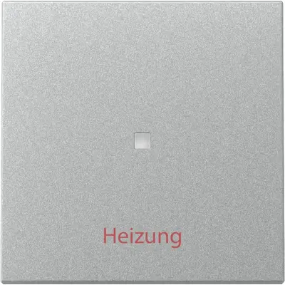 Gira Wippe mit Kontrollfenster und Aufdruck Heizung System 55 aluminuim matt (367826)