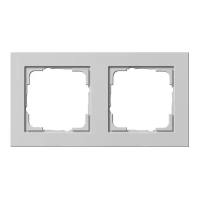 Gira Abdeckrahmen 2fach E2 grau matt (021237)