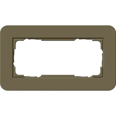 Gira Abdeckrahmen 2-fach ohne Mittelseg E3 umbra/anthrazit (1002426)