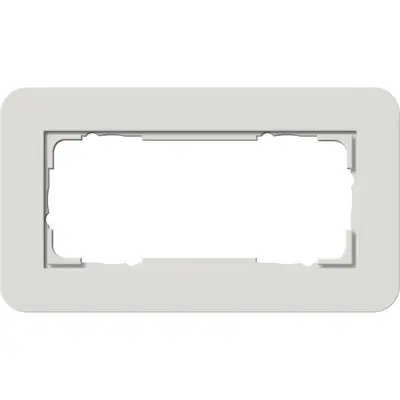 Gira Abdeckrahmen 2-fach ohne Mittelseg E3 hellgrau/anthrazit (1002421)