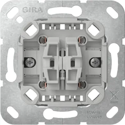 Gira Wipptaster 2fach Wechsler mit Krallenbefestigung (315500)