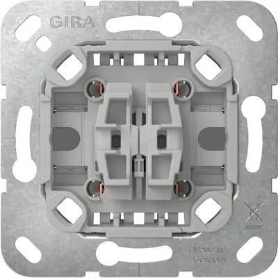 Gira Wipptaster 2fach Wechsler ohne Krallenbefestigung (387500)