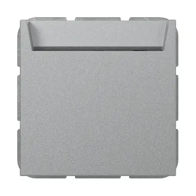 Gira Hotelkartenschalter mit Schließkontakt 1-polig mit N-Klemme System 55 aluminium matt (314026)