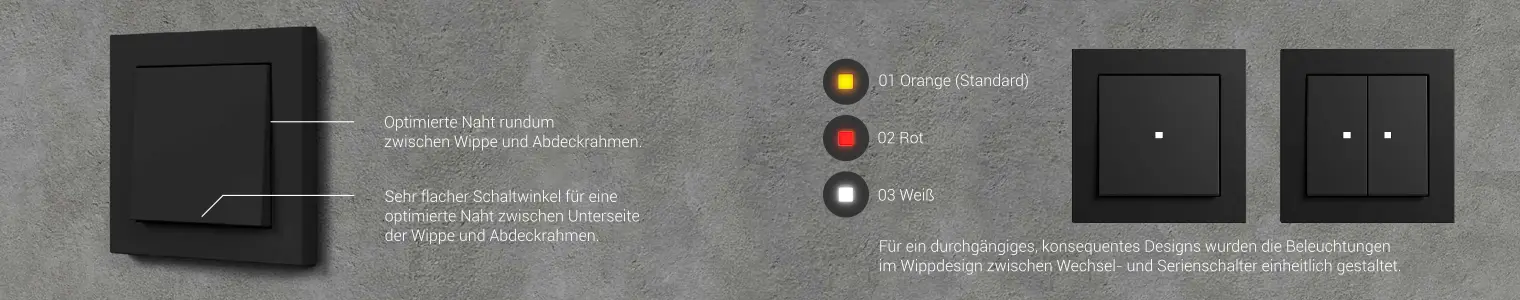 Neue Neue Gira-Schalter mit einheitlichem Design