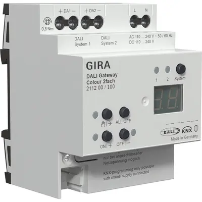 Gira dali gateway colour 2-v din-ra