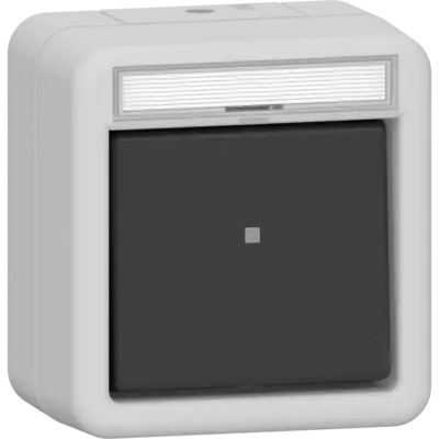 Gira Wipptaster wechsler 1-polig Komplett Aufputz IP66 (315631)