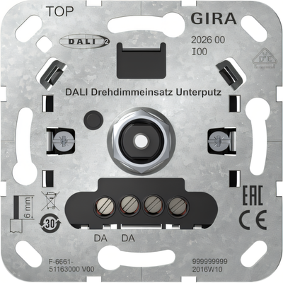 Gira DALI potentiometer ohne integriertem netzteil (202600)