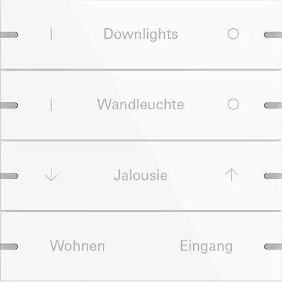 Gira wippenset 4-fach indiv. Tastsens.4 TS4 Reinweiß(lack.) (5034903)