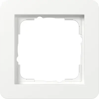 Gira Abdeckrahmen 1fach E1 weiß glänzend (0211150)