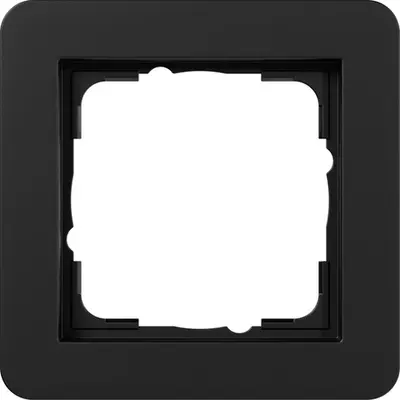 Gira Abdeckrahmen 1fach E1 schwarz matt (0211153)