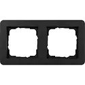 Gira Abdeckrahmen 2fach E1 schwarz matt (0212153)