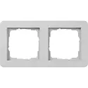 Gira Abdeckrahmen 2fach E1 grau matt (0212154)
