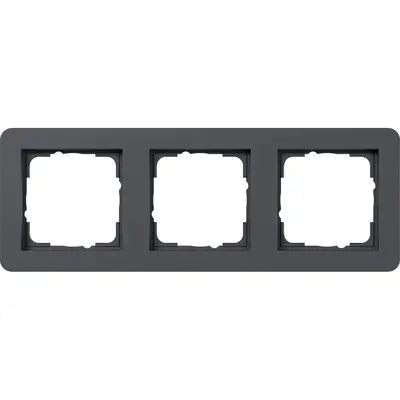 Gira Abdeckrahmen 3fach E1 anthrazit matt (0213152)