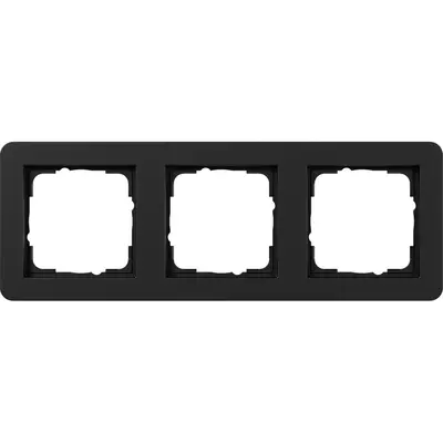 Gira Abdeckrahmen 3fach E1 schwarz matt (0213153)
