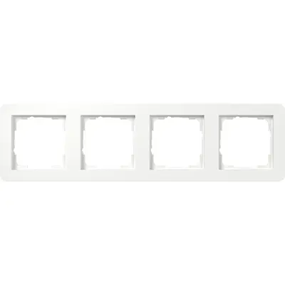Gira Abdeckrahmen 4fach E1 weiß matt (0214151)
