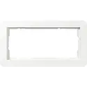 Gira Abdeckrahmen 2-fach ohne Mittelseg E1 weiß glänzend (1002150)