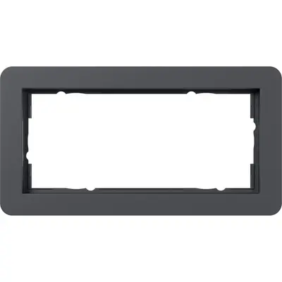 Gira Abdeckrahmen 2-fach ohne Mittelseg E1 anthrazit matt (1002152)