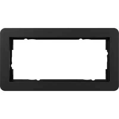 Gira Abdeckrahmen 2-fach ohne Mittelseg E1 schwarz matt (1002153)
