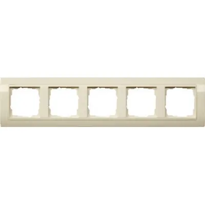 Gira 5-fach Abdeckrahmen für Wandkanal creme (0215021)