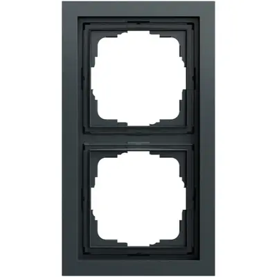 Gira Abdeckrahmen 2-fach F200 flach anthrazit matt (0212735)