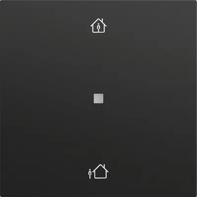 Gira KNX RF Bedienaufsatz Heizmodus System 70 schwarz matt (510674)