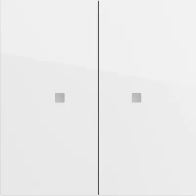 Gira KNX RF Bedienaufsatz 2-fach System 70 weiß glänzend (510770)