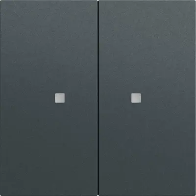 Gira KNX RF Bedienaufsatz 2-fach System 70 anthrazit matt (510773)