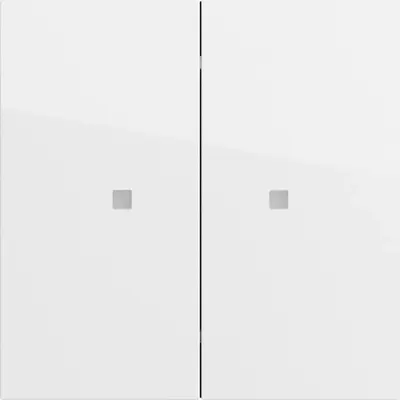 Gira KNX Taster Wippe 2-fach System 70 Reinweiß glänzend für Gira One und KNX-System (517370)