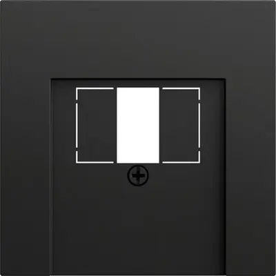 Gira Zentralplatte USB-System 70 schwarz matt (027674)