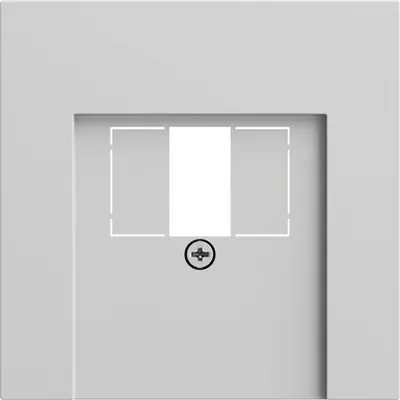 Gira Zentralplatte für TAE und USB System 70 grau matt (027676)