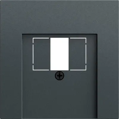 Gira Zentralplatte für USB-Stromversorgung PD System 70 Anthrazit matt (037673)