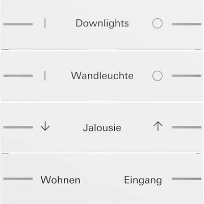 Gira Wippen-Set 4-fach, individuell, für Tastsensor 4.70 (576470)